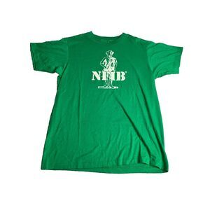 VTG NFIB Shirt Womens Medium Green Silhouette‎ Standing Man Single Stitch 80s
